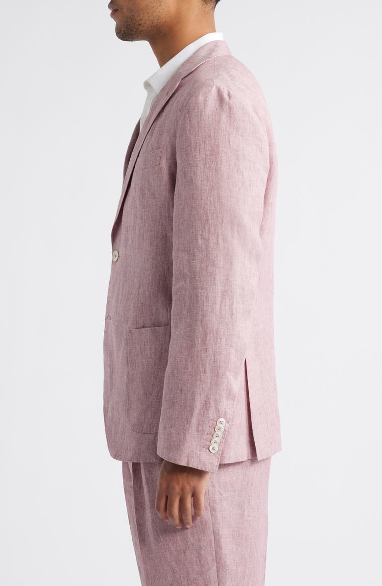 BOSS Heston Soft Linen Sport Coat, Alternate, color, Dark Pink