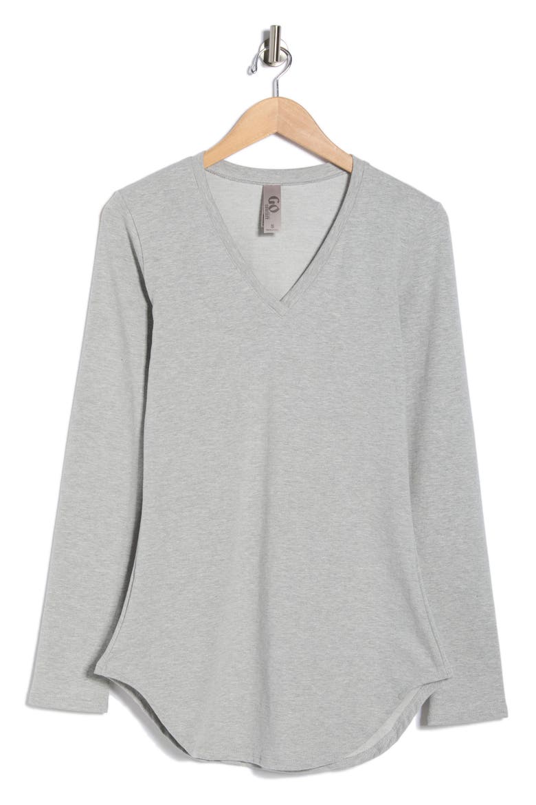 V-Neck Long Sleeve Knit T-Shirt, Alternate, color, MOONSTRUCK