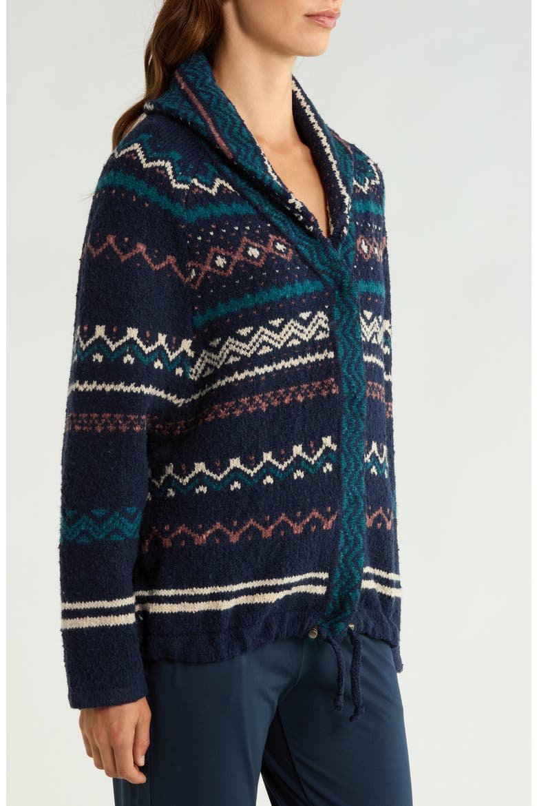 Arctic Poppy Sweater Cardigan, Alternate, color, NAUTICAL