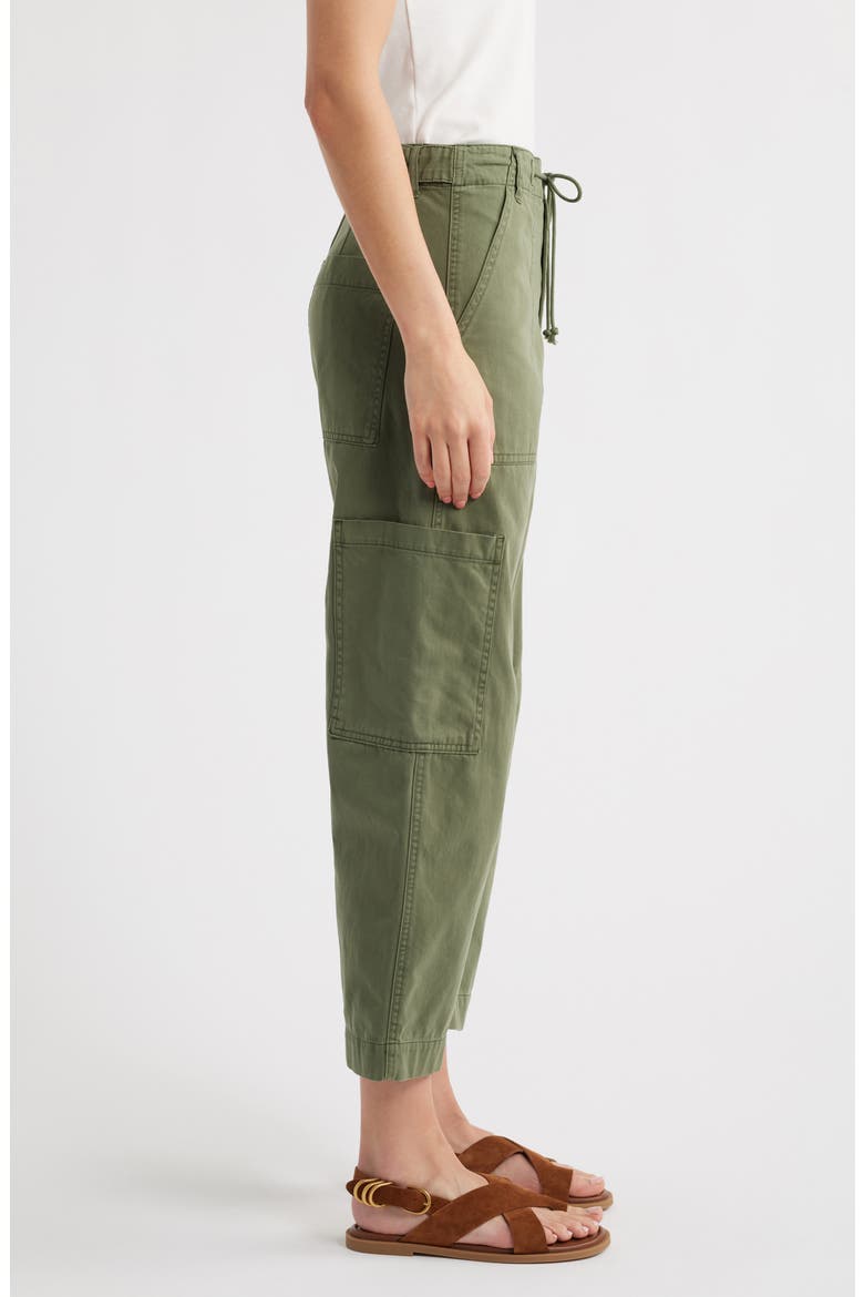 Sabrina High Waist Barrel Twill Utility Pants, Alternate, color, MEADOW