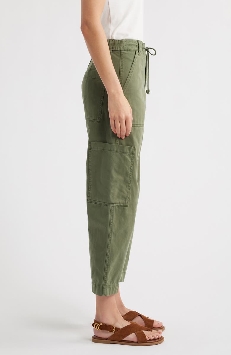 Pistola Sabrina High Waist Barrel Twill Utility Pants, Alternate, color, Meadow