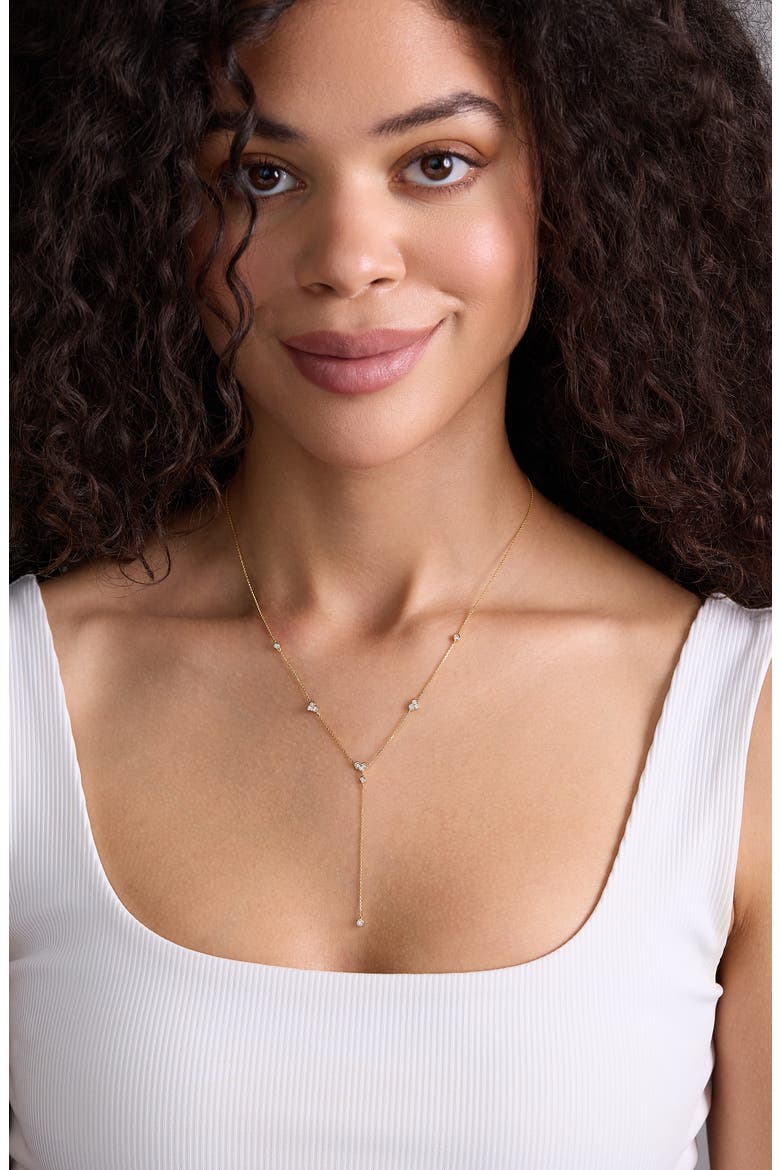 18K Gold Monaco Diamond Y-Necklace, Alternate, color, 18K YELLOW GOLD