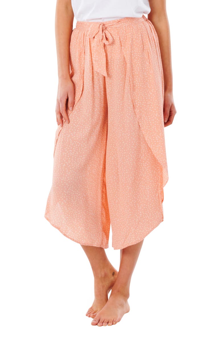 Rip Curl Tallows Wrap Front Crop Pants, Alternate, color,