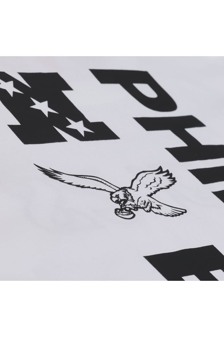 Men's Mitchell & Ness White Philadelphia Eagles Monochrome T-Shirt, Alternate, color, White