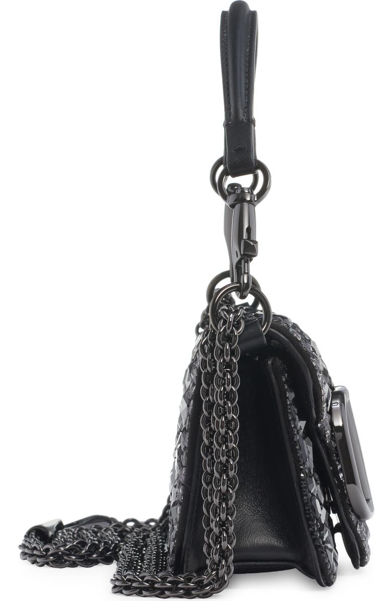 Valentino Garavani Small Locò Crystal Embellished Shoulder Bag, Alternate, color,