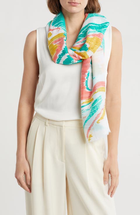 Abstract Print Scarf