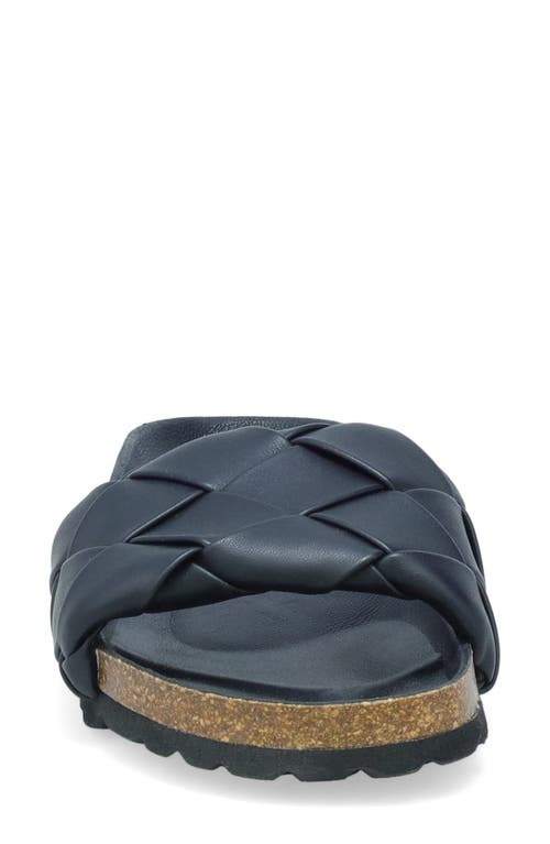 Miz Mooz Rope Braided Slide Sandal In Black