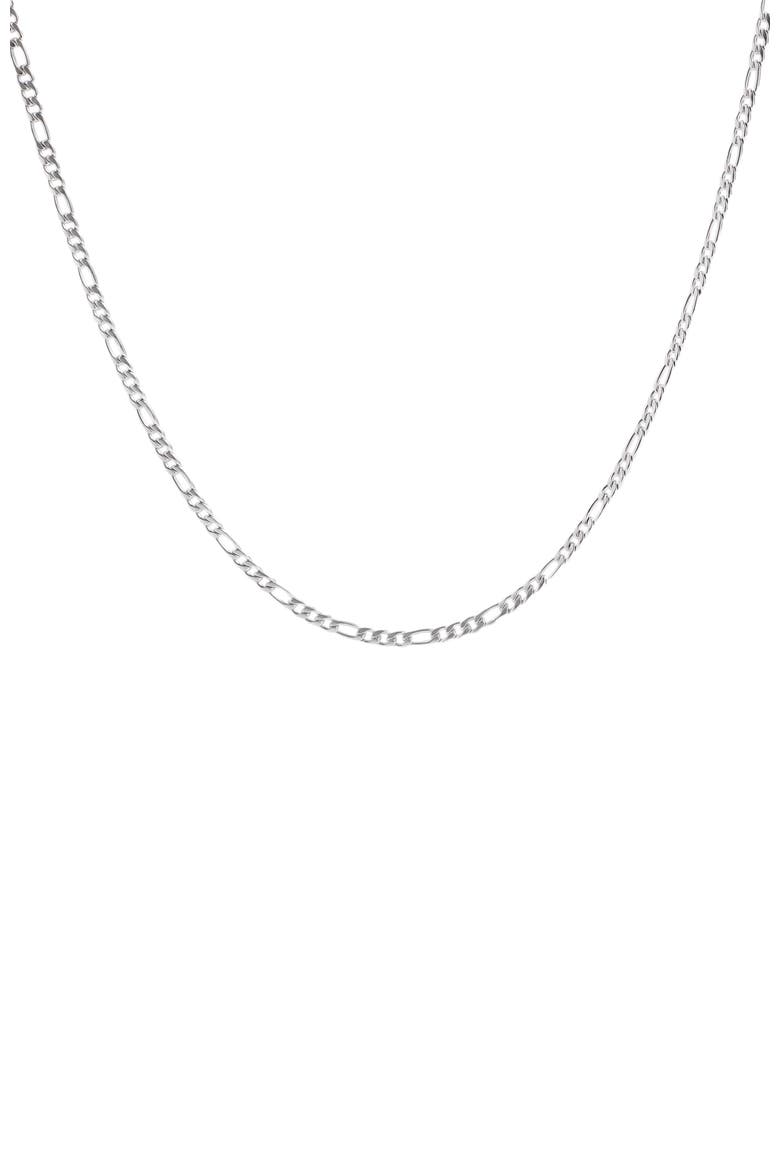 Figaro Charm Layering Necklace, Main, color, Silver