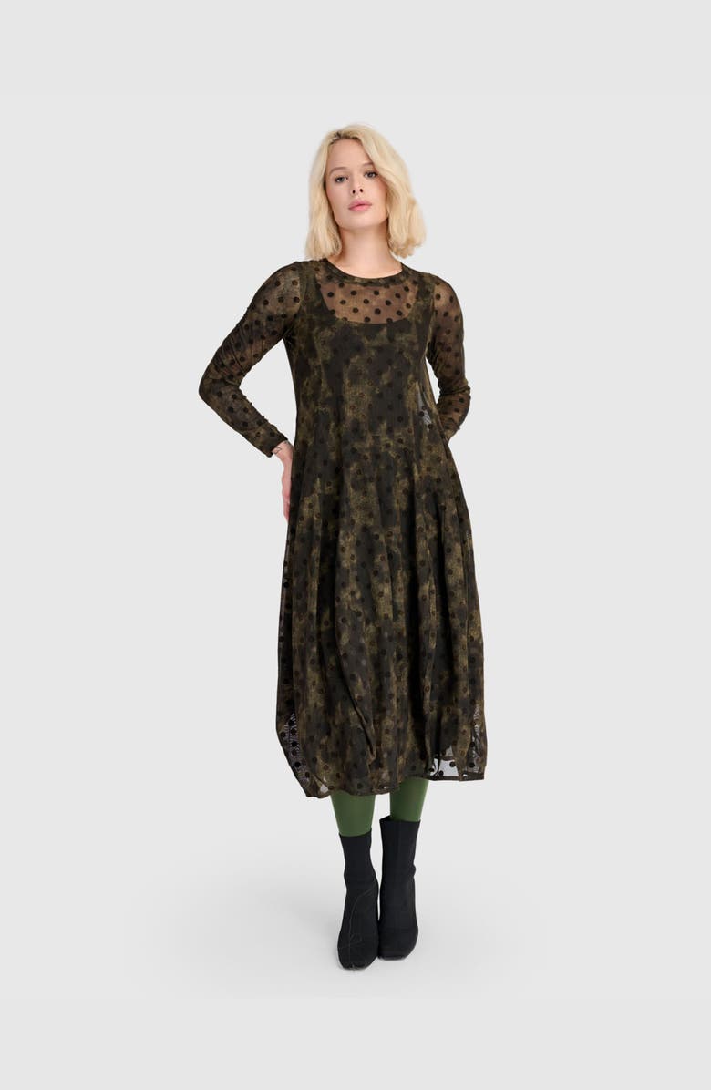 Alembika Bramble Mesh Cocoon Dress, Alternate, color, Antique