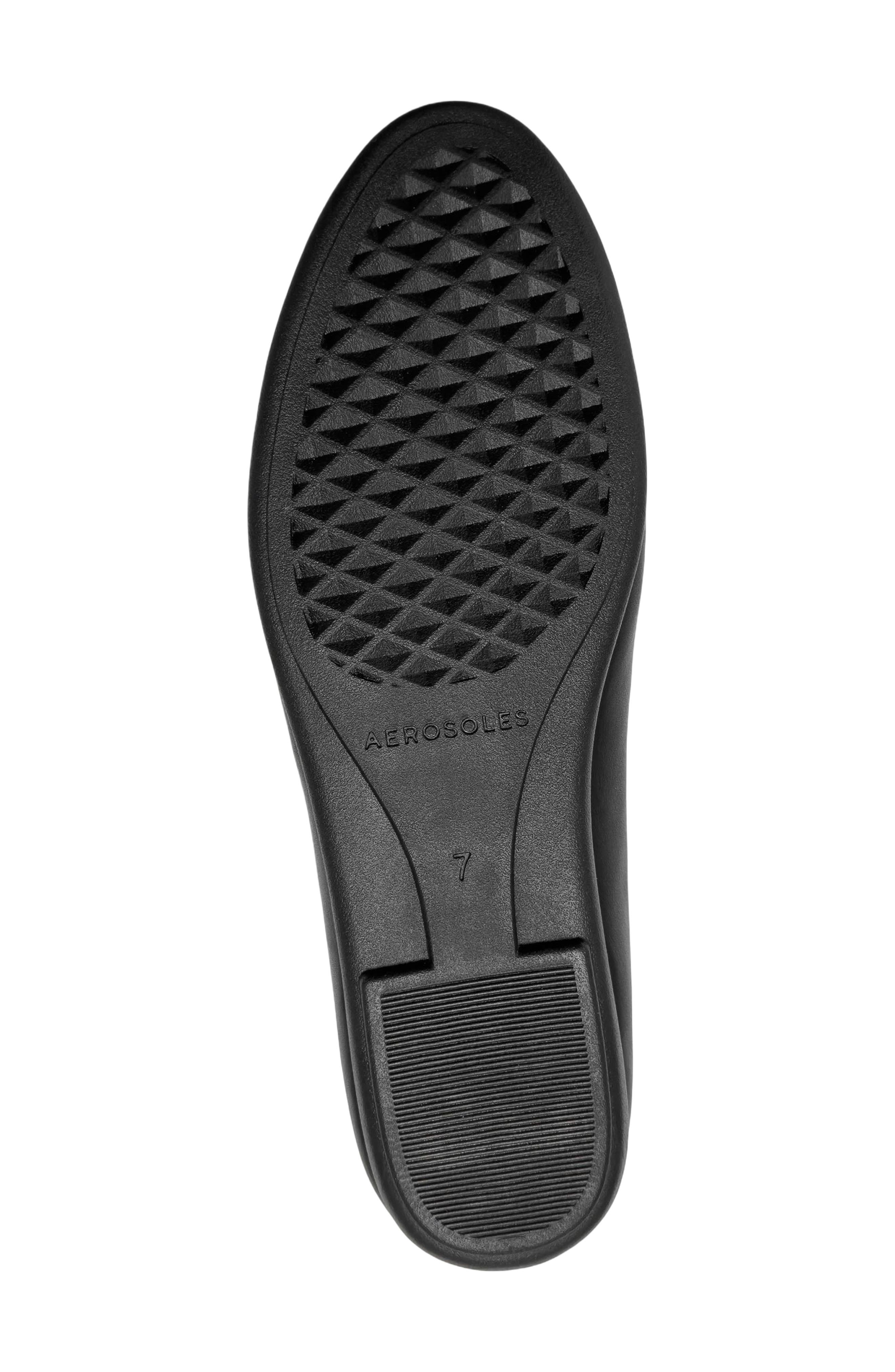 Aerosoles Bell Ballet Flat - Wide Width Available, Alternate, color, Black/ Gold