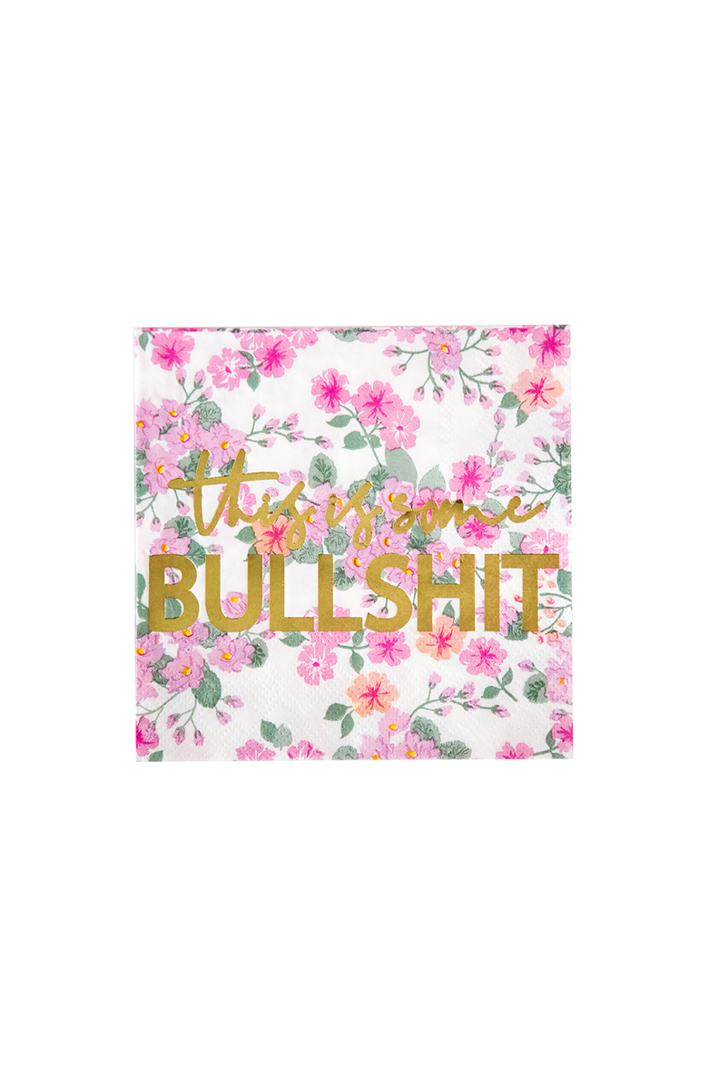 Jollity & Co "This is Some Bullshit" Cocktail Napkins, Main, color, Assorted Pre-Pack