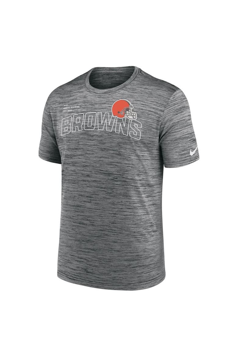 Men's Nike  Anthracite Cleveland Browns Velocity Arch Performance T-Shirt, Alternate, color, Anthracite