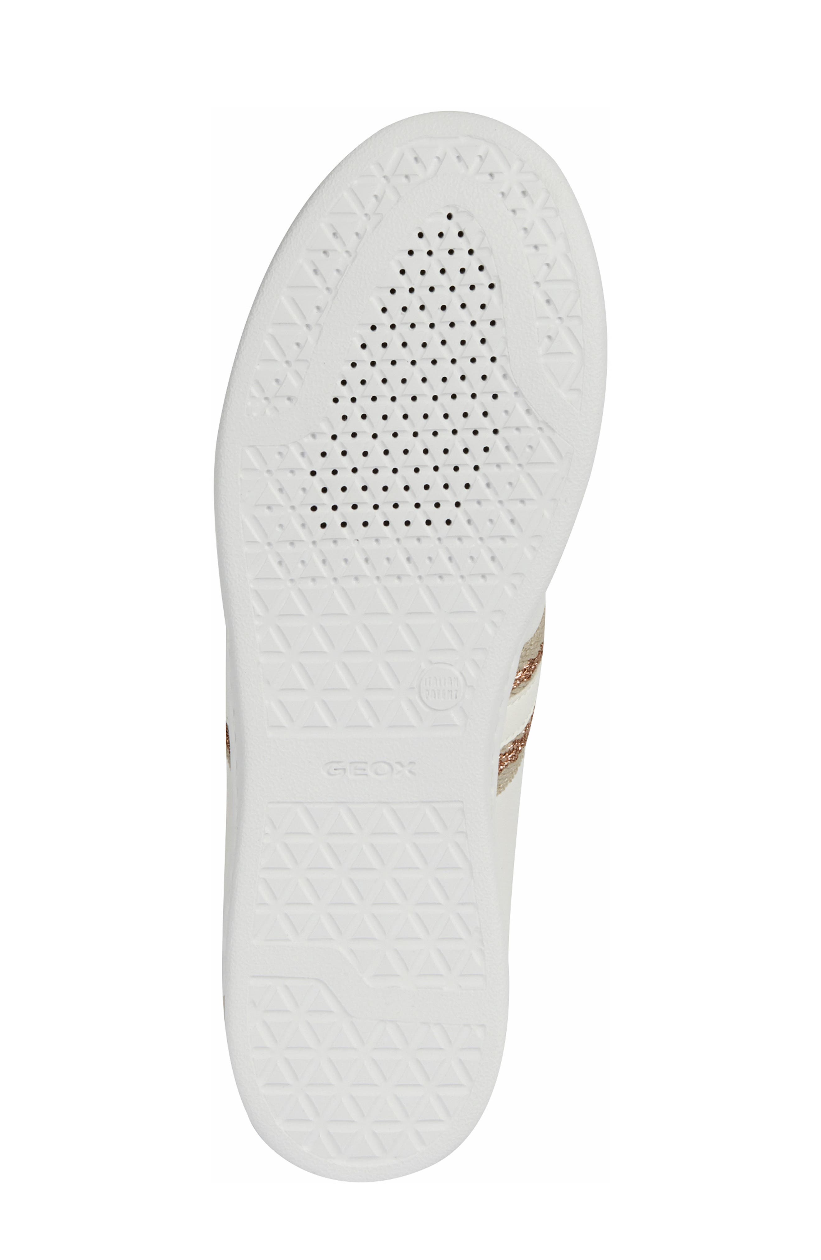 Jaysen Sneaker, Alternate, color, WHITE/ ROSE GOLD LEATHER