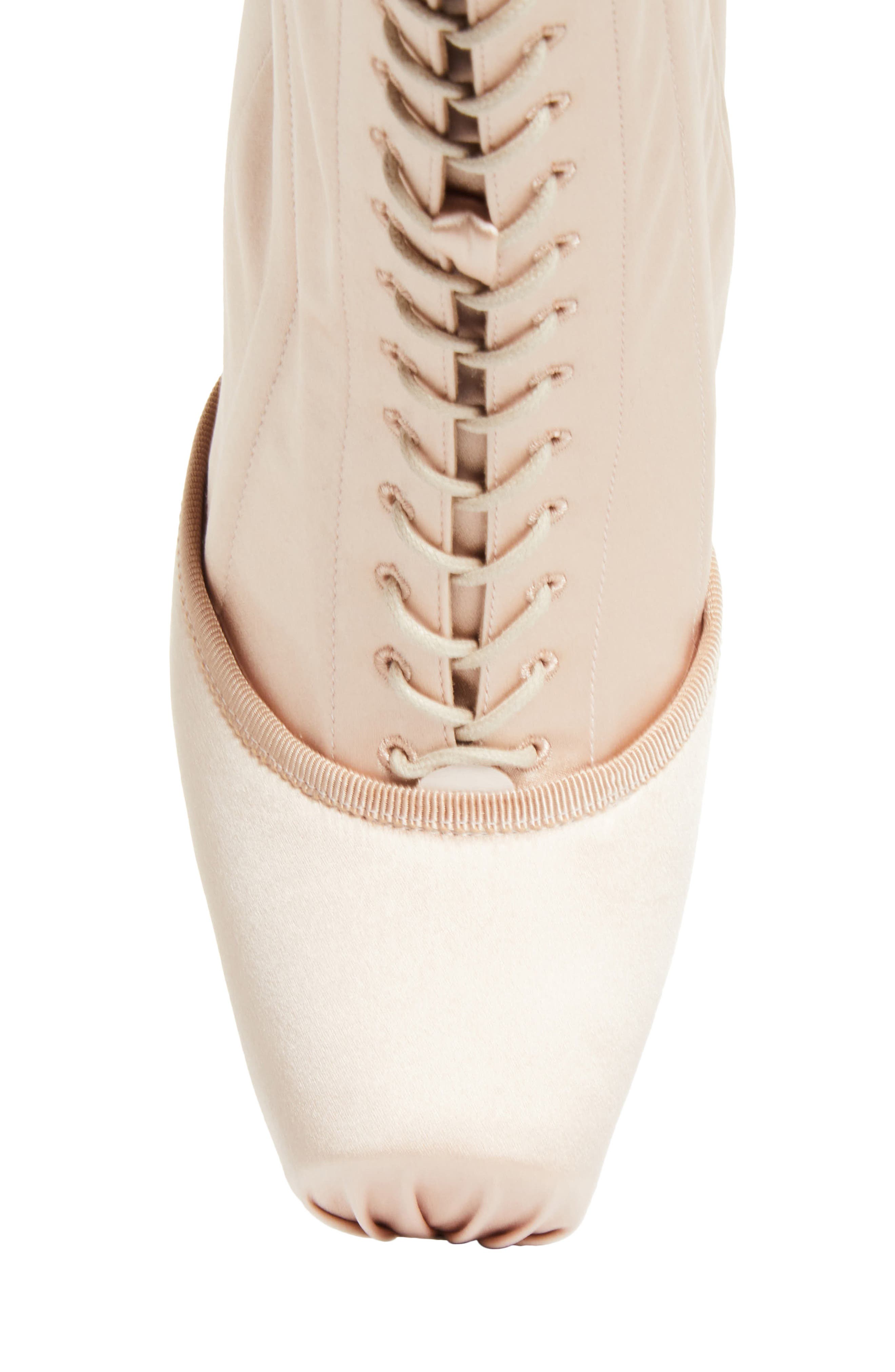 Cassia Pavlova Lace-Up Bootie, Alternate, color, BLUSH