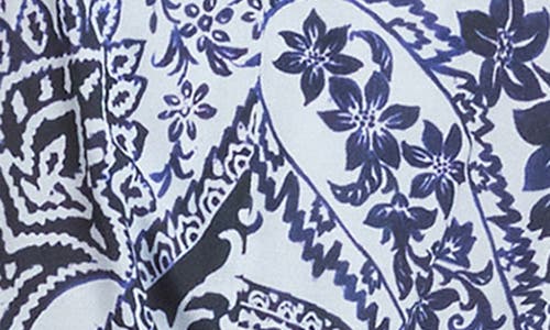 Fifteen Twenty Scarlet Bandana Print Tie Front Top In Blue