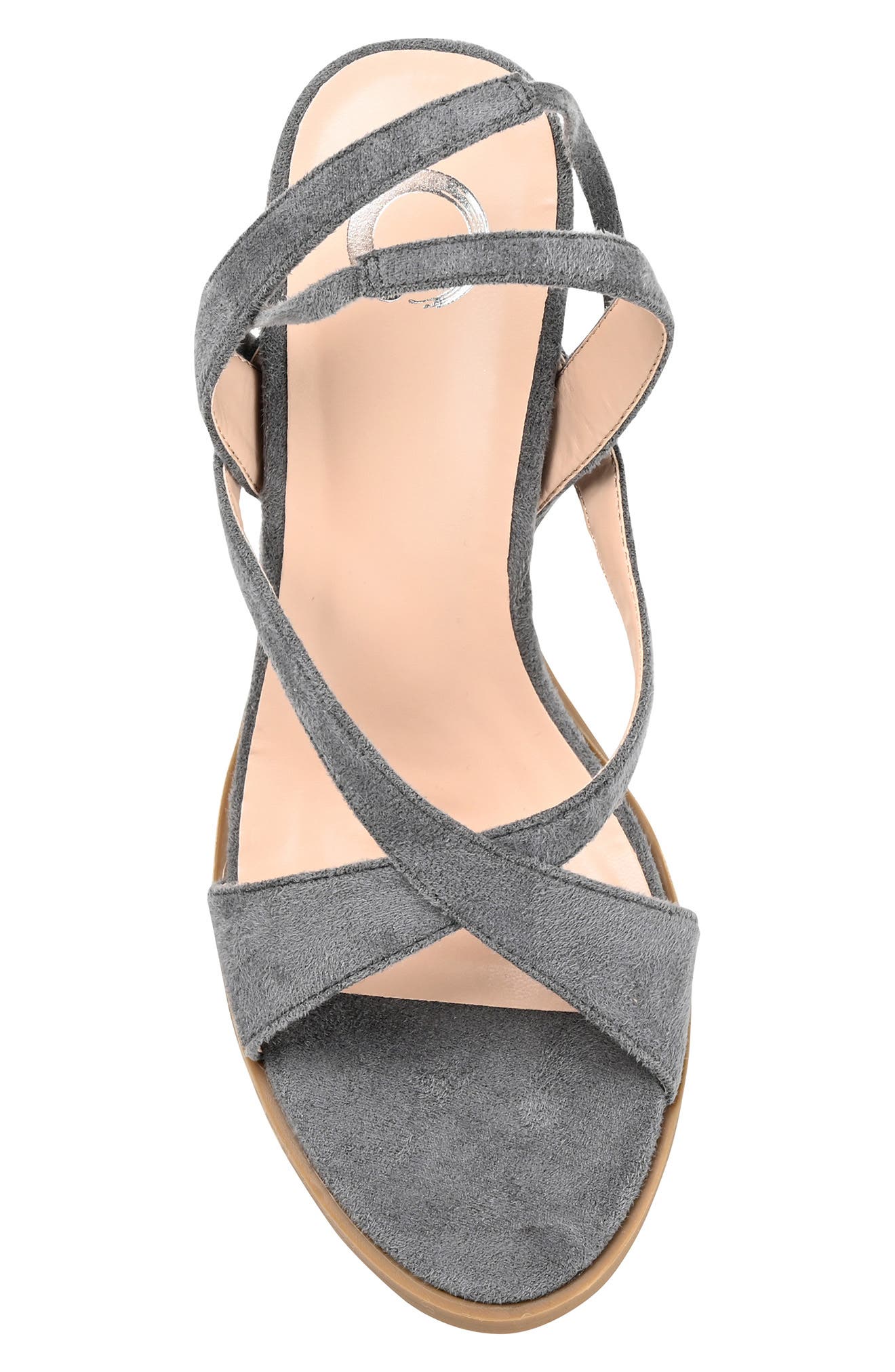 Journee Collection Adalee Strappy Pump, Alternate, color, Grey