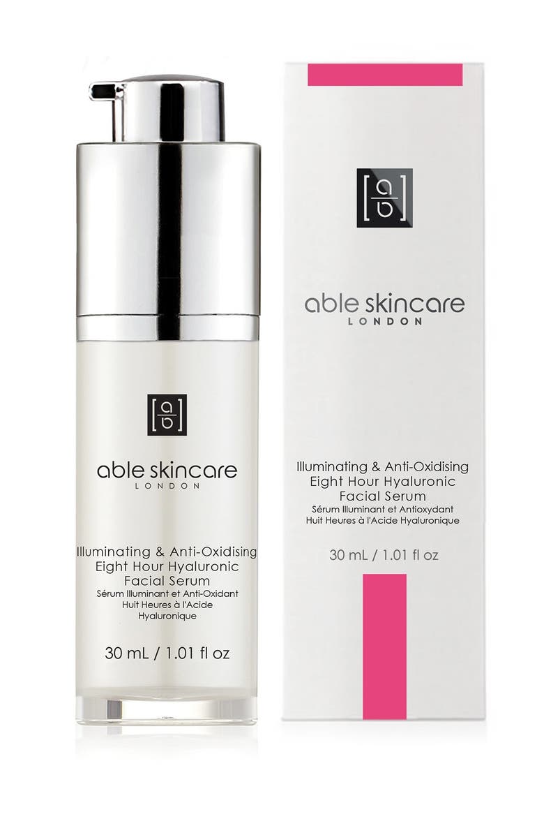 ABLE SKINCARE Illuminating & Anti-Oxidising Eight Hour Hyaluronic Facial Serum, Main, color,