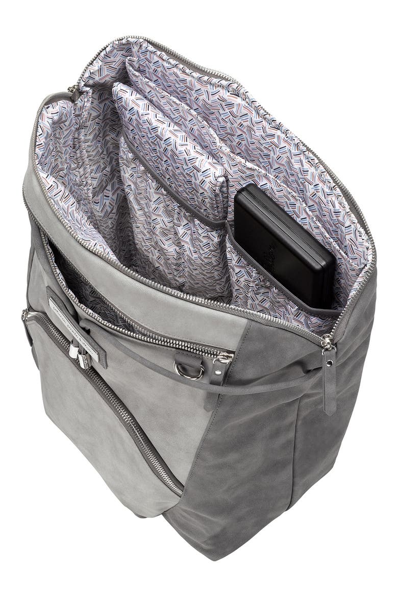 Convertible Diaper Backpack, Alternate, color, PEWTER
