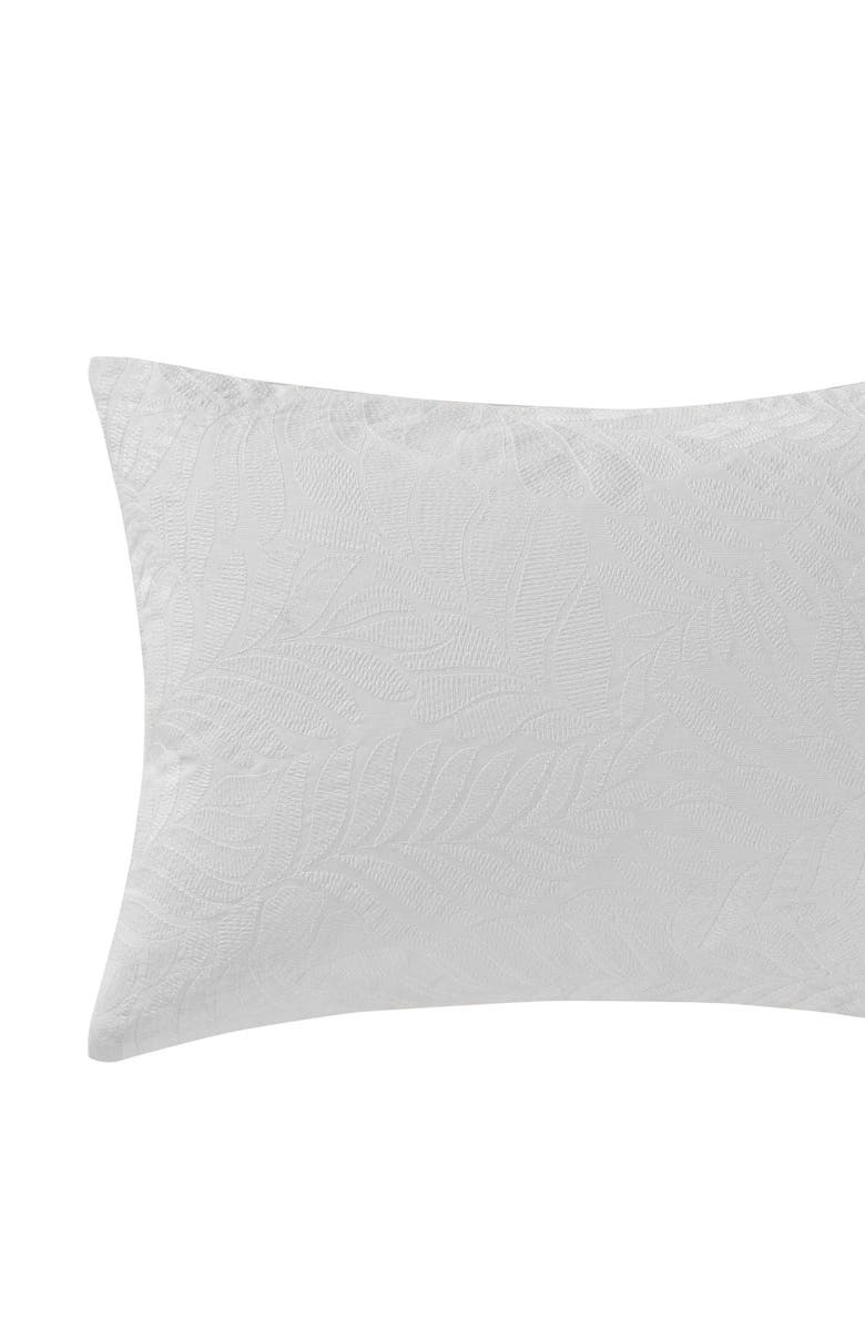 Tommy Bahama Island Estate Embroidered Leaf Throw Pillow, Alternate, color, White