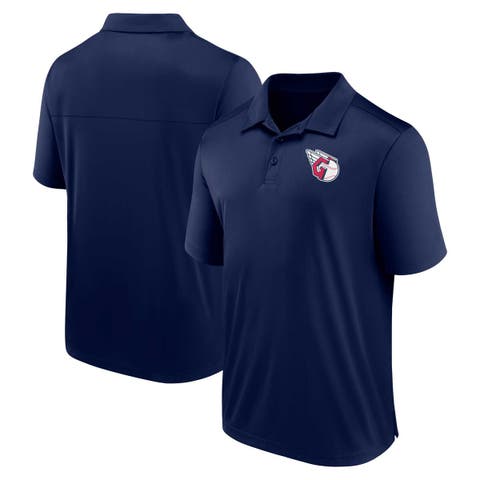 Men's Fanatics Branded Navy Cleveland Guardians Logo Polo