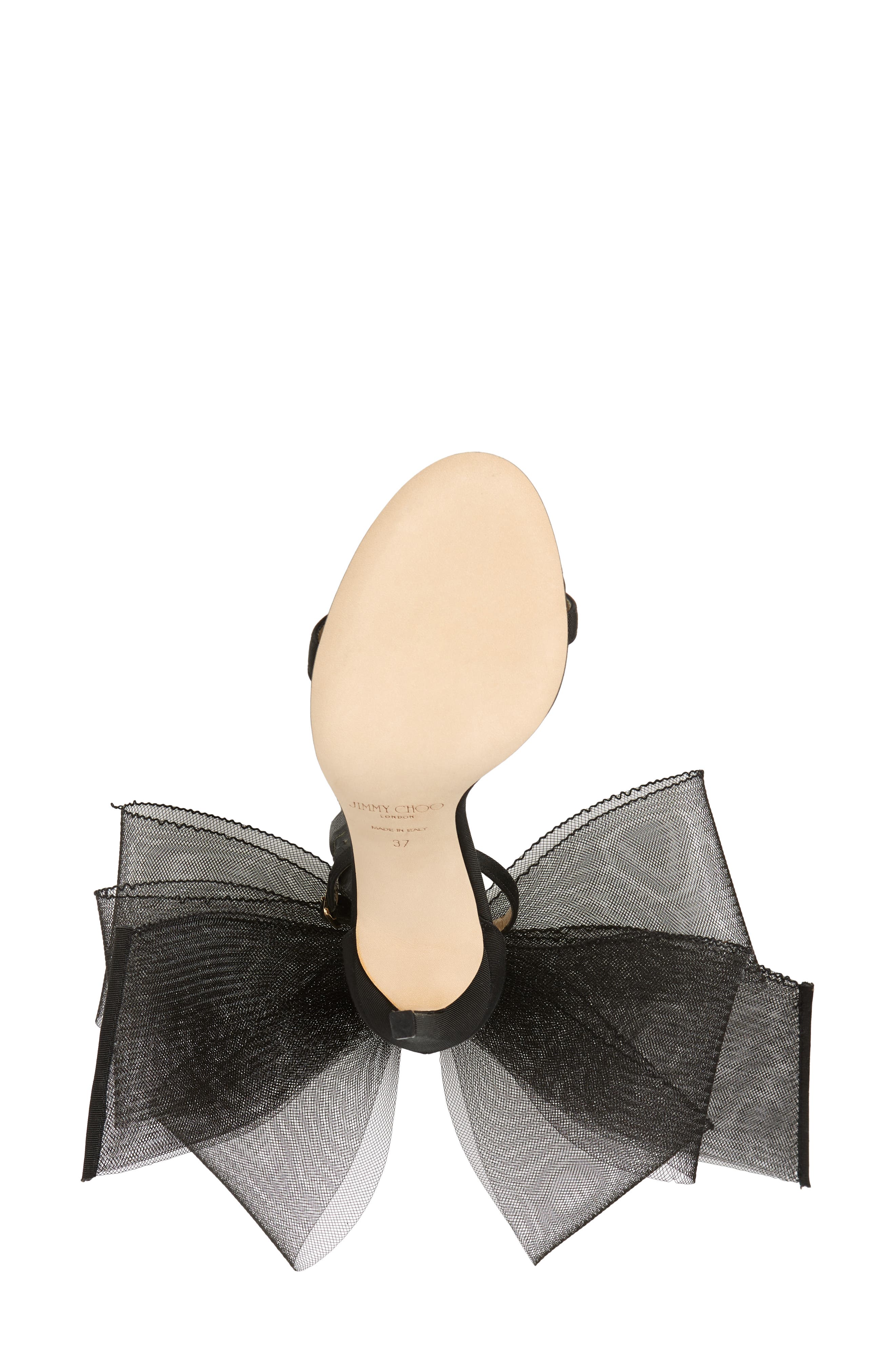 Jimmy Choo Aveline Bow Ankle Strap Sandal, Alternate, color, 