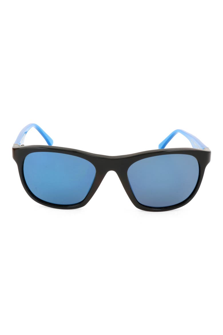 49mm Square Sunglasses, Main, color, BLACK