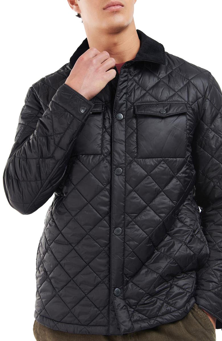 Barbour Quilted Shirt Jacket, Main, color,