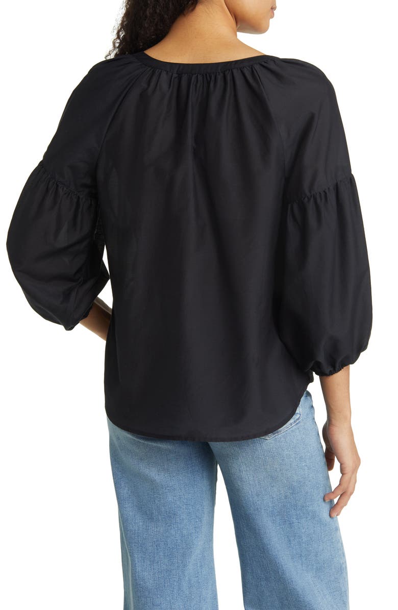 Tommy Bahama Agua Amara Cotton & Silk Blouse, Alternate, color, 