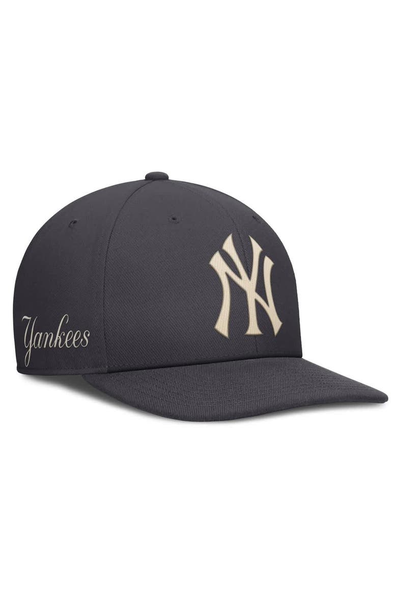 Men's Nike Anthracite New York Yankees Statement Pro Snapback Hat, Main, color, Anthracite