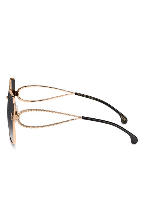 Etro 0070s Square Metal Sunglasses