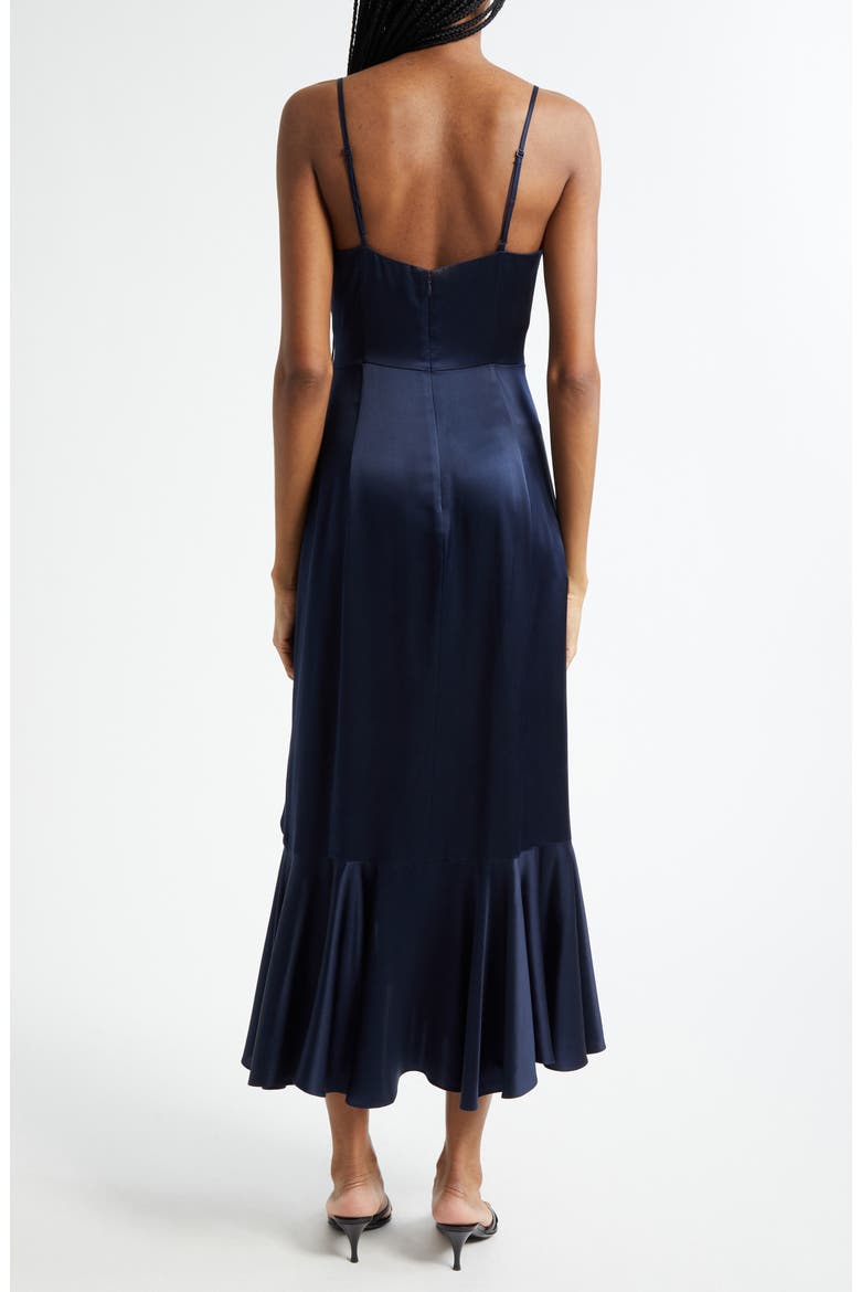 Vivienda Silk Dress, Alternate, color, NAVY