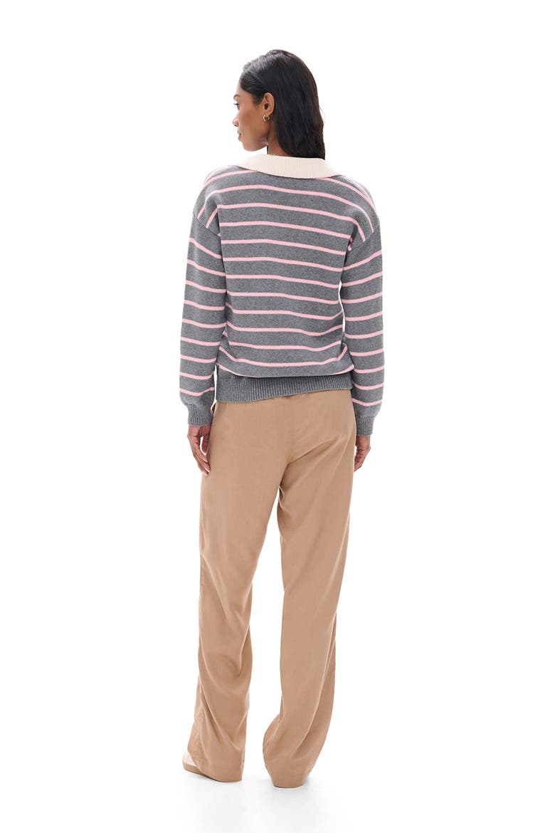 Johnny Collar Sweater, Alternate, color, CHARCOAL MELANGE