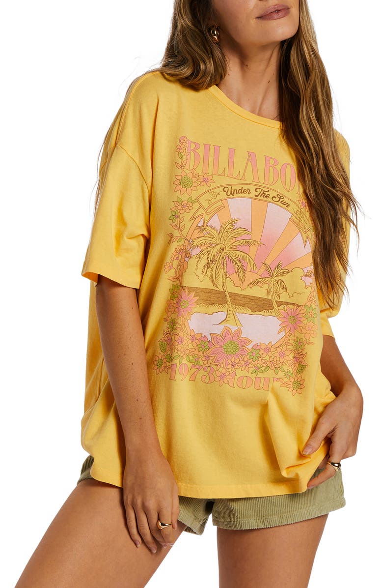 Billabong Under the Sun Oversize Graphic T-Shirt, Main, color,