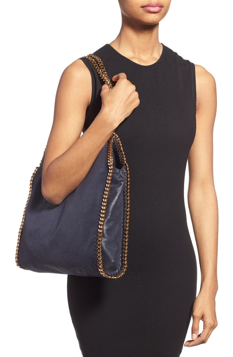 Stella McCartney 'Small Falabella - Shaggy Deer' Faux Leather Tote, Alternate, color,