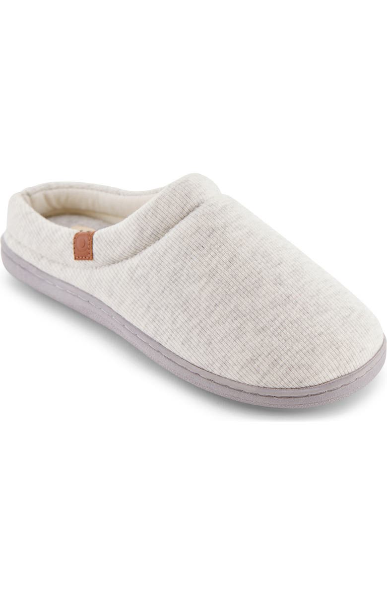 FLOOPI Sydney Ribbed Slipper, Main, color, Stone Grey