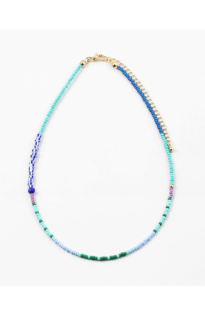 Erin McDermott Jewelry Riptide Tiny Beaded Necklace, Main, color, Multi