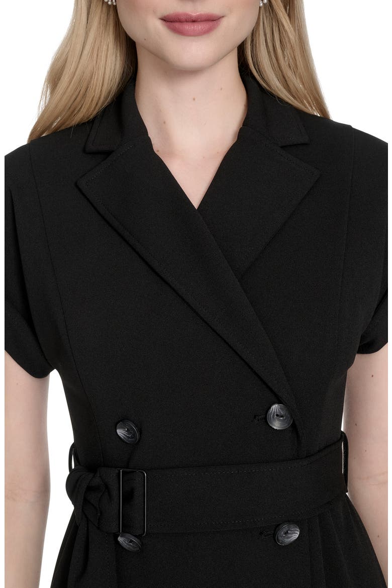 Double Breasted Sheath Dress, Alternate, color, BLACK