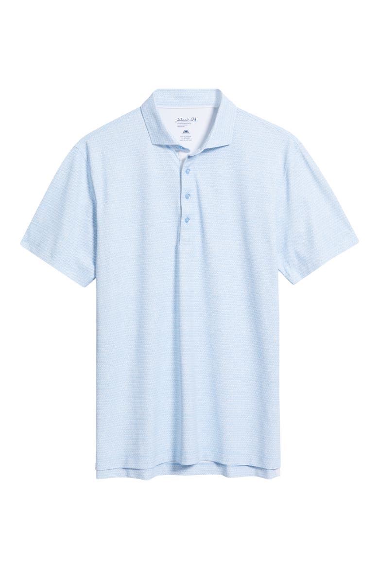 Waverunner Wave Print Perfornance Jersey Polo, Alternate, color, KONA