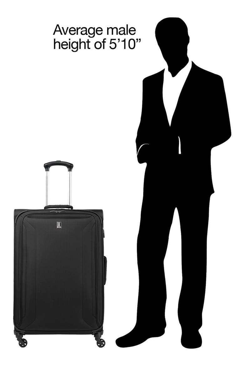 Pilot Air™ 2 29" Expandable Large Checked Spinner Luggage, Alternate, color, BLACK