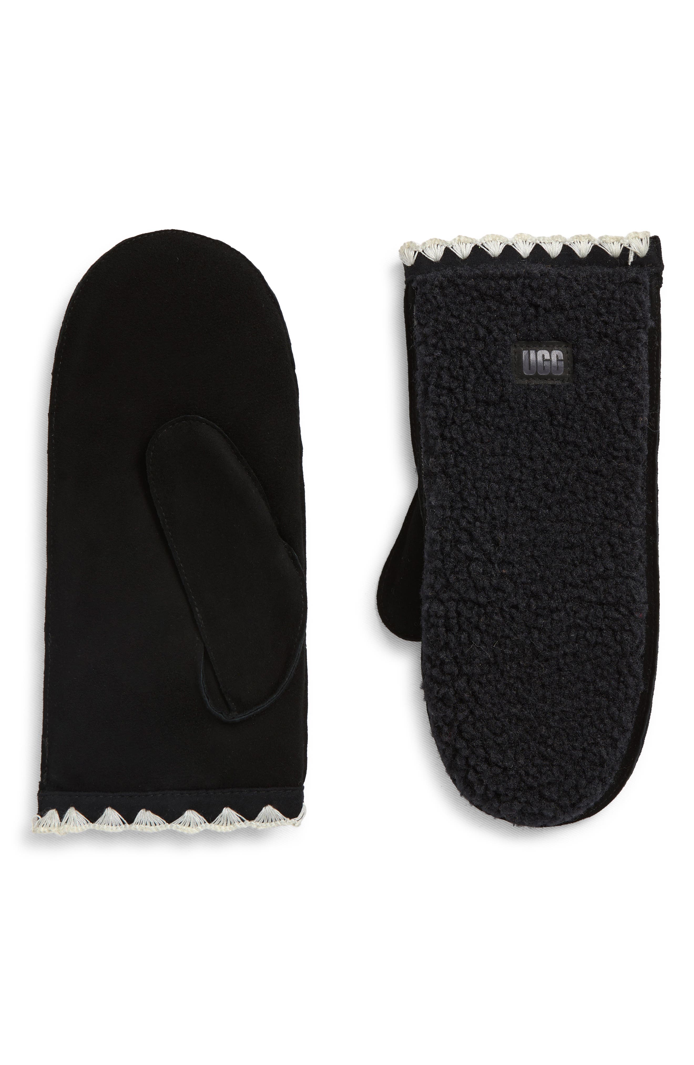 UGG® UGGfluff Scalloped Mittens