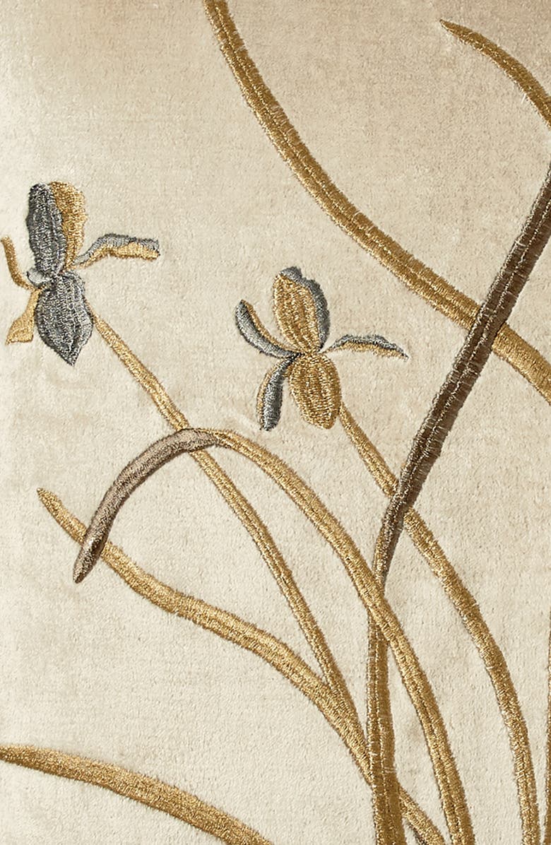 Michael Aram Iris Embroidered Velvet Accent Pillow, Alternate, color, 