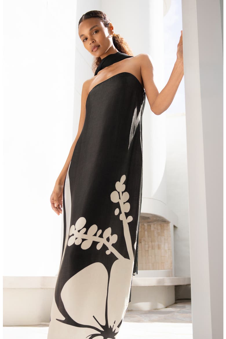 Tubi Twa Strapless Dress Ula Noir, Alternate, color, Ula Noir