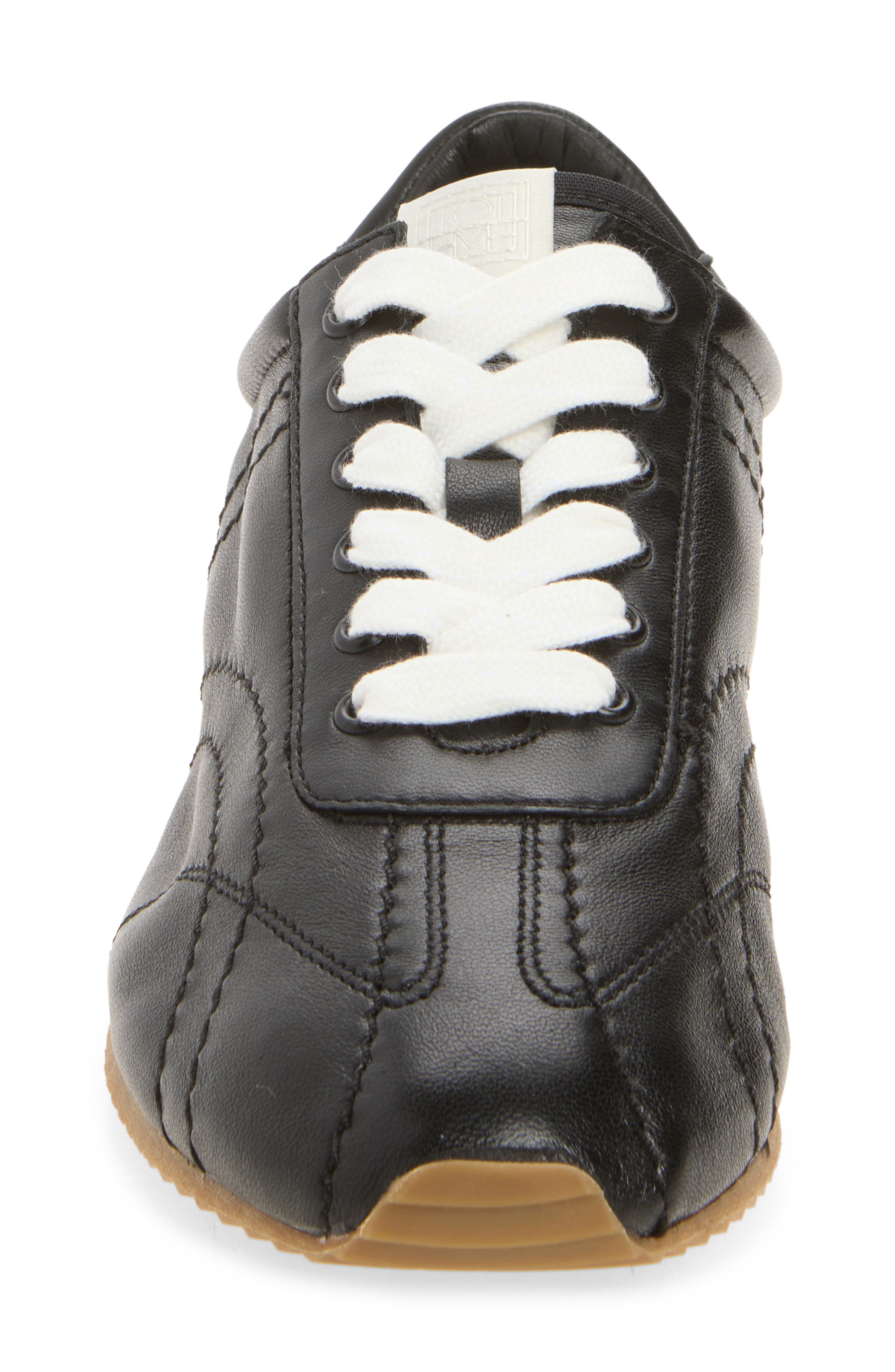 Flex Nappa Sneaker, Alternate, color, BLACK