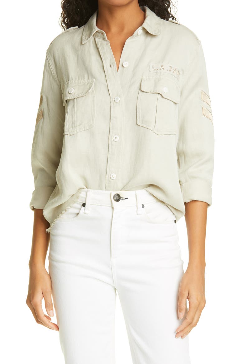 Conrad Military Jacket, Main, color, PISTACHIO ARROW PATCH