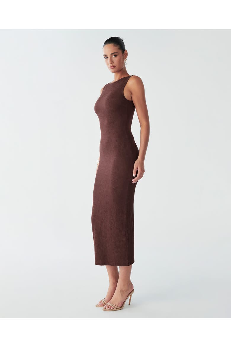 Suny Midi Dress, Alternate, color, Chocolate
