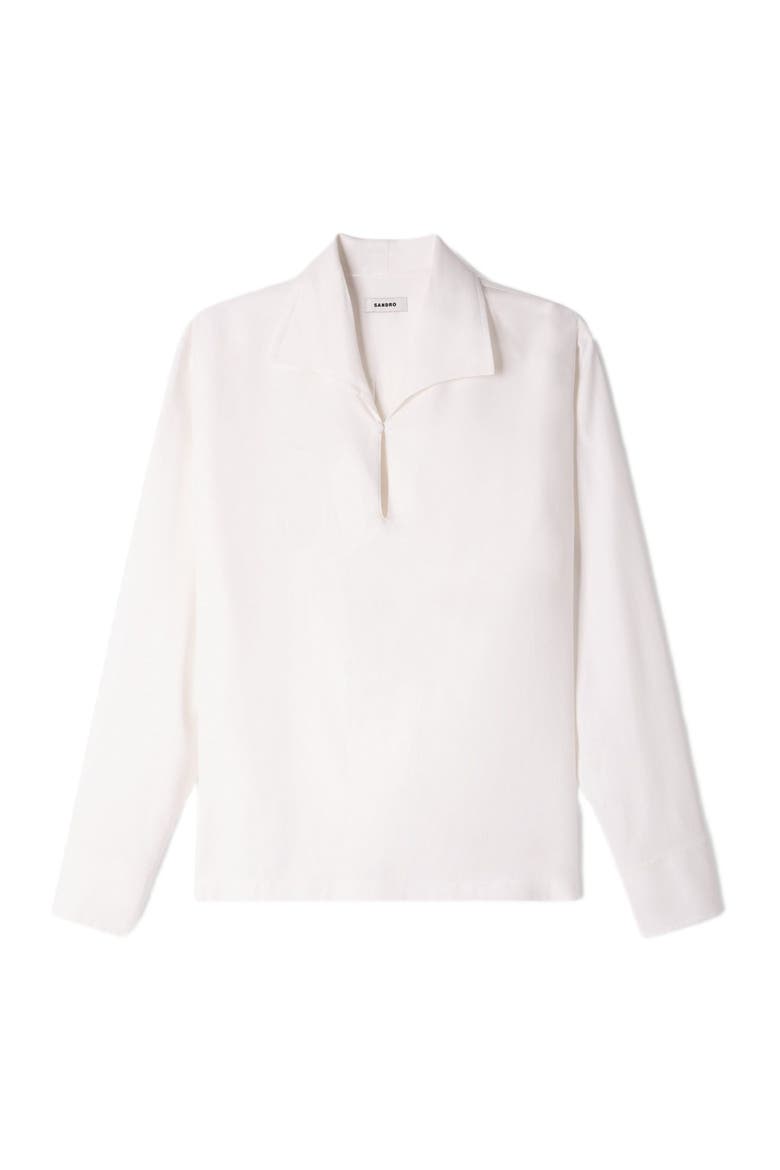 Tunic-effect shirt, Alternate, color, White