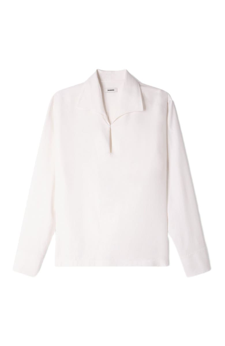 SANDRO Tunic-effect shirt, Alternate, color, White