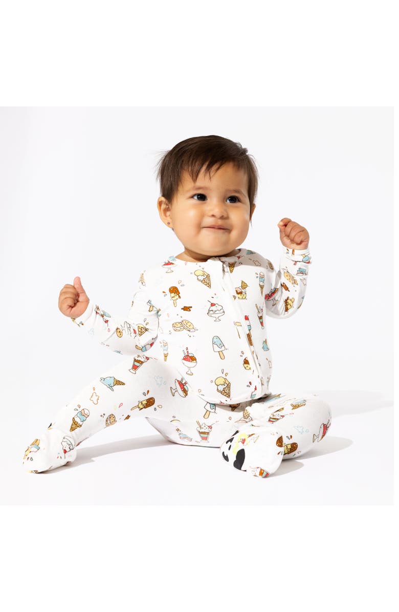 Bellabu Bear Baby Ice Cream Convertible Footie, Alternate, color, Ice Cream