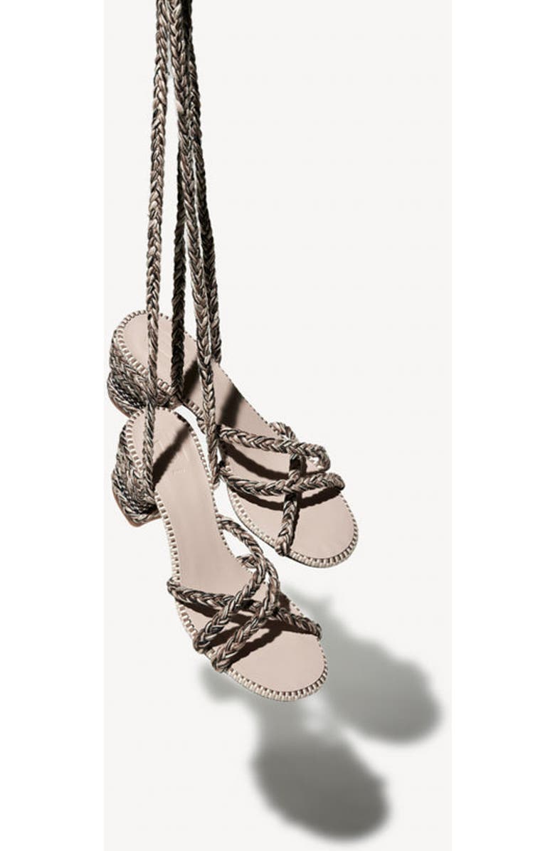 Amambaih Isabel Strappy Cotton Sandals, Alternate, color, Sand