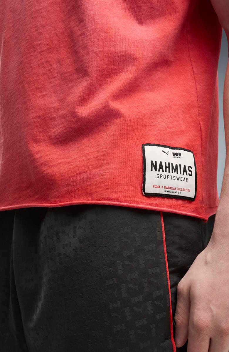 PUMA x NAHMIAS Cotton Graphic T-Shirt, Alternate, color, Candy Apple